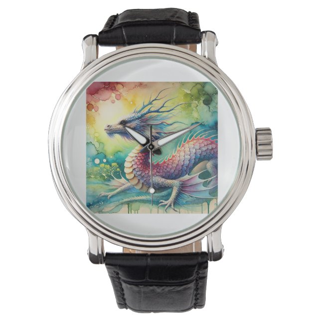 Sea Dragon 300724AREF124 - Watercolor Watch (Front)