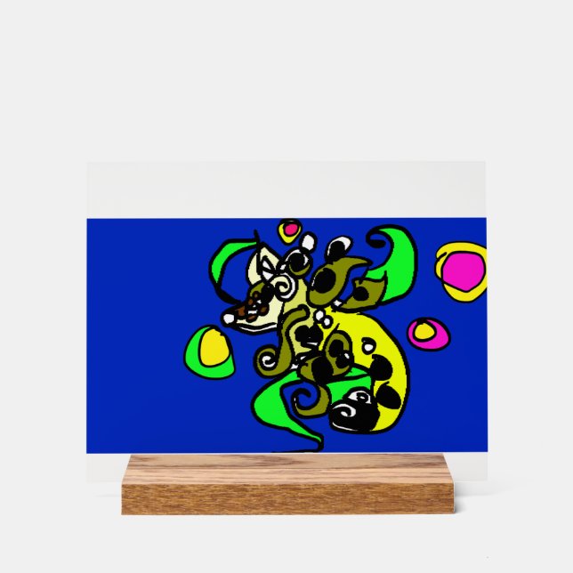 Sea dragon art  acrylic sign (Front)