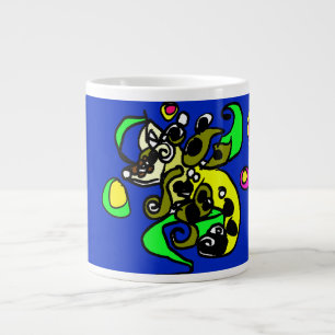Sea dragon art large coffee mug