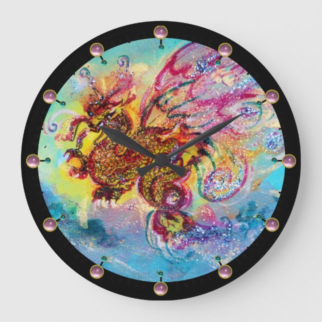 SEA DRAGON LARGE CLOCK (Front)