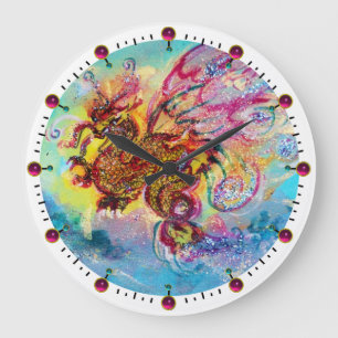 SEA DRAGON LARGE CLOCK
