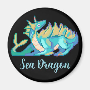 Sea Dragon Pixel art Magnet