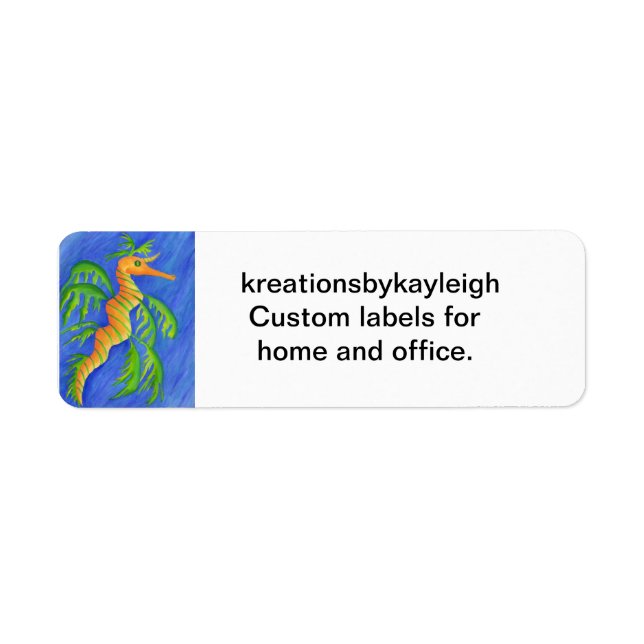 Sea Dragon Return Address Label (Front)
