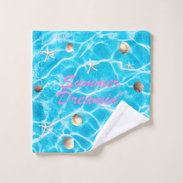 Sea dreaming bath towel set (Wash Cloth)