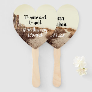 Sea Dunes To Have and Hold Wedding Fans