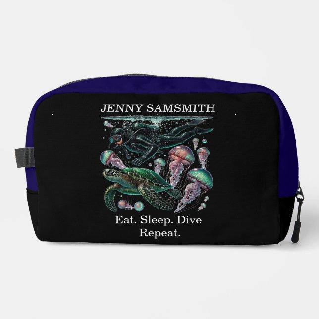 Sea Explorer: Dive, Laugh, Live! Dopp Kit (Front)