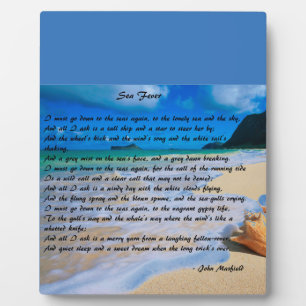 Sea Fever by: John Masefield Plaque
