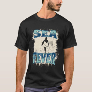 Sea Fever S Retro Surf S Vintage Beach T-Shirt