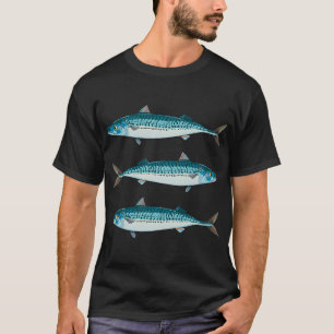 sea fish mackerel in shades of blue tones T-Shirt