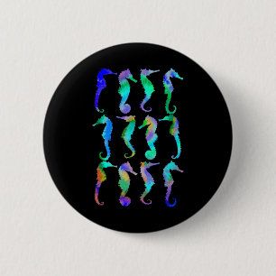 Sea Fish Underwater Aquarium Ocean Biology Tie Dye 6 Cm Round Badge