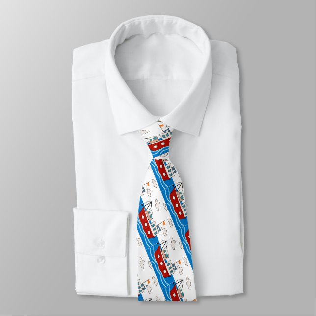 sea ​​fishing boat tie (Tied)
