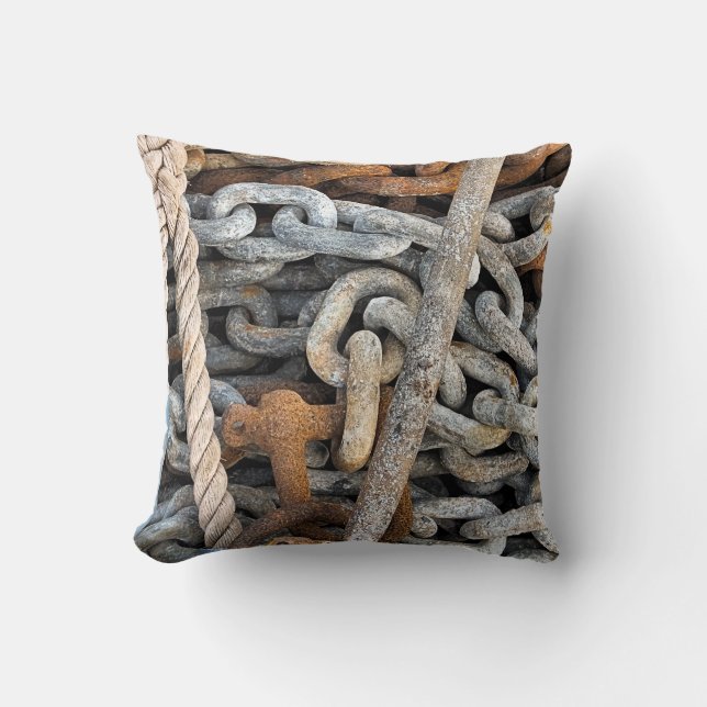 SEA FISHING CHAIN AND ROPE CUSHION (Front)