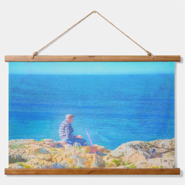 Sea Fishing Hanging Tapestry (Front)