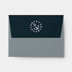 Sea Foam Chrome Yacht Flag Automotive Grille Print Envelopes