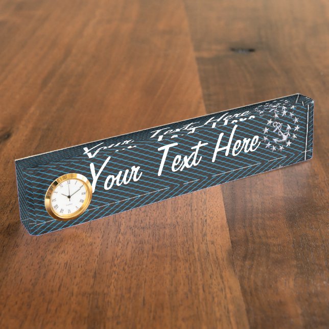 Sea Foam Chrome Yacht Flag Automotive Grille Print Nameplate (Side)