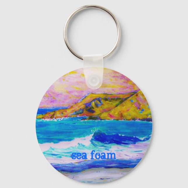 sea foam key ring (Front)