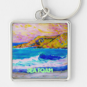 sea foam key ring
