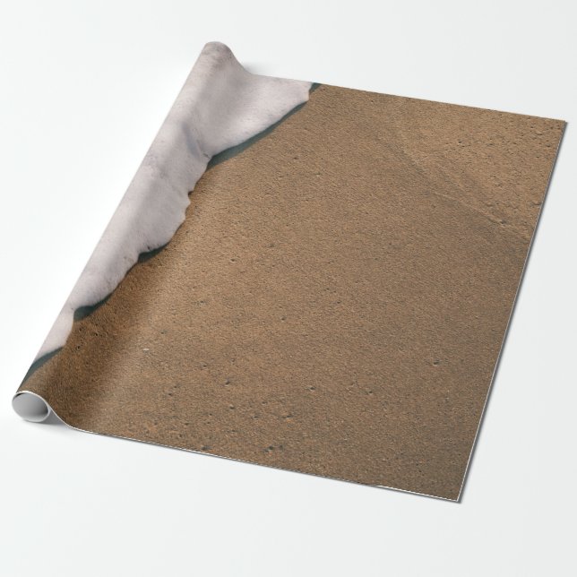 Sea foam on sand wrapping paper (Unrolled)