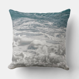 sea foam outdoor pillow