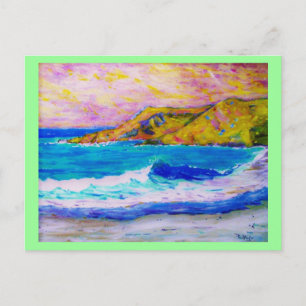 sea foam postcard