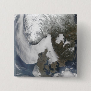 Sea Fog in Scandinavia 15 Cm Square Badge