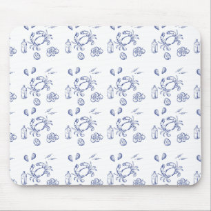 Sea Food Minimalism Mouse Pad