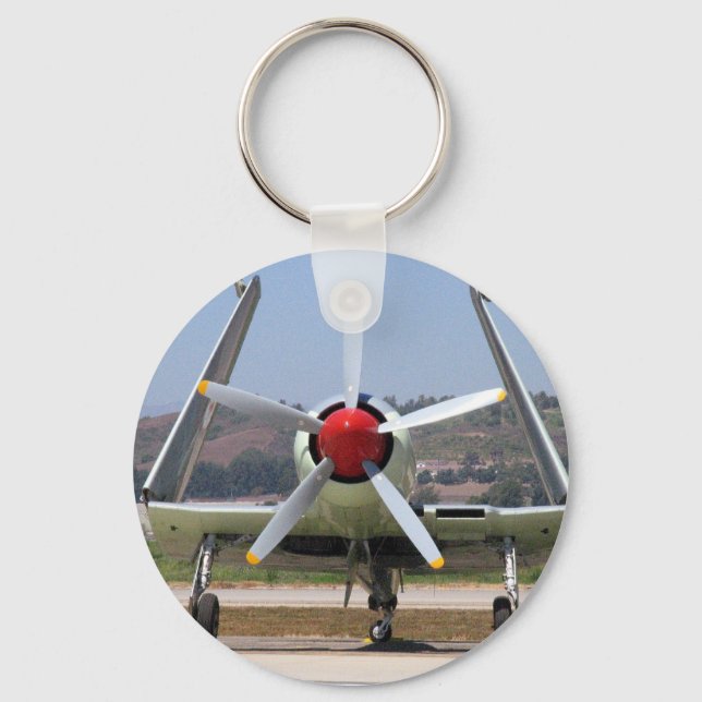 Sea Fury Wings Folded Key Ring (Front)