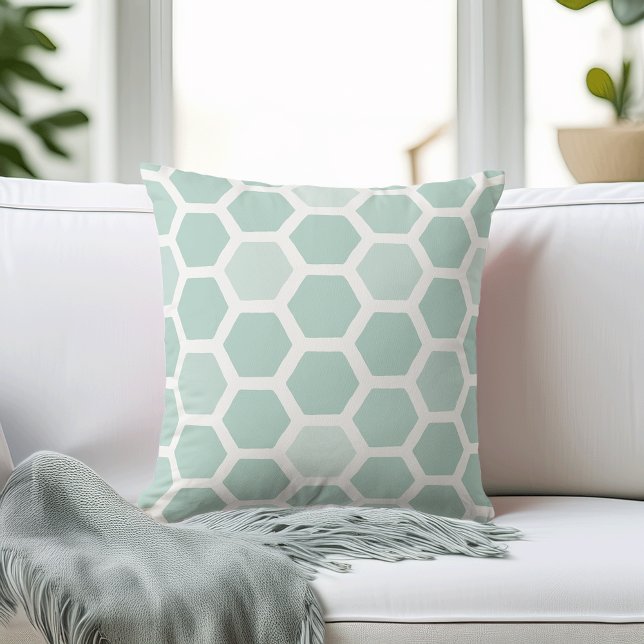 Sea Geometric Hexagon Pattern Cushion (Creator Uploaded)