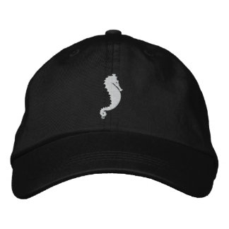 Sea Ghost Embroidered Hat Black