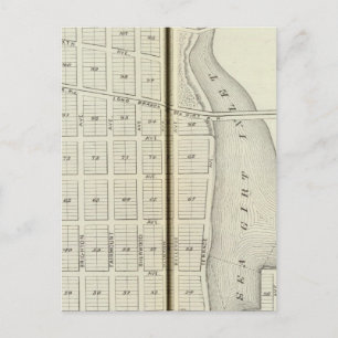 Sea Girt and Spring Lake Beach, Monmouth County Postcard