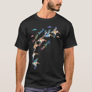 Sea Girt Beach New Jersey Colourful Tie-Dye Pelica T-Shirt