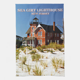 Sea Girt Lighthouse, New Jersey Tea Towel