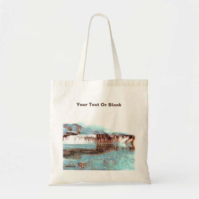 Sea Glacier Tote Bag (Front)
