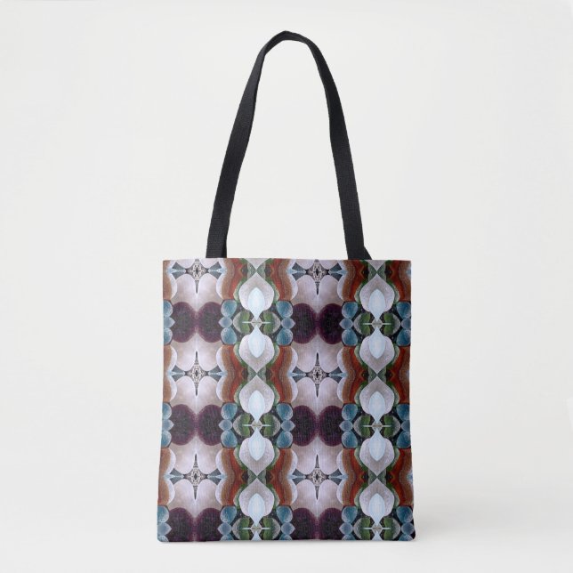 Sea glass abstract of many colours tote bag (Front)