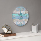 Sea Glass and Beach Wood Nautical - Blue Teal