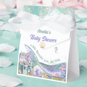 Sea Glass Aqua Mermaid Treasure Girl Favour Box