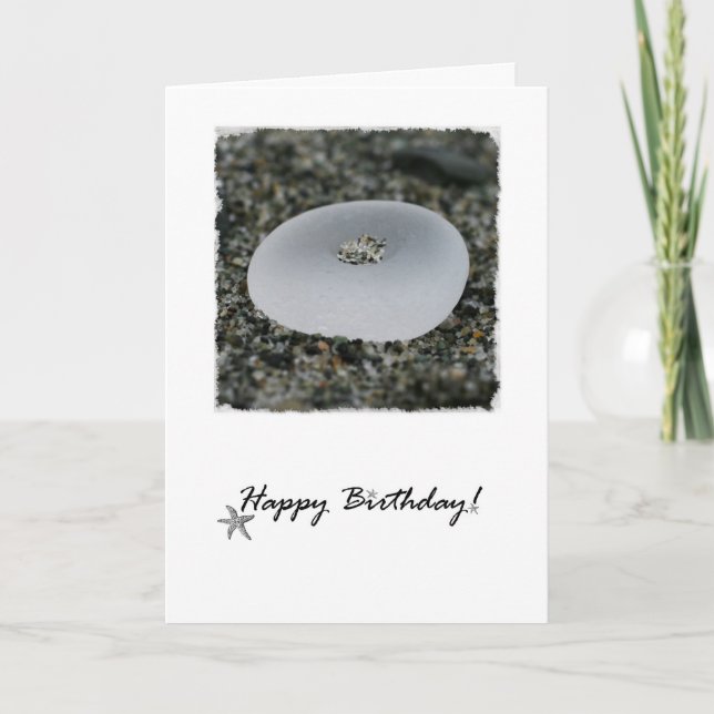 Sea Glass Birthday Card (Front)