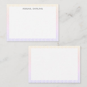 Sea Glass Coastal Ocean Wave Texture Ombre Rainbow Card