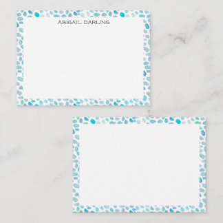 Sea Glass Coastal Texture Card