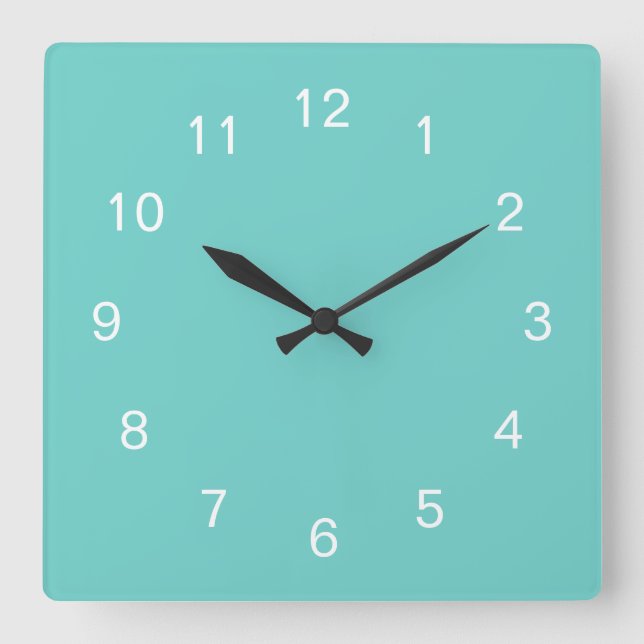 Sea Glass Colour Wall Clock (Front)