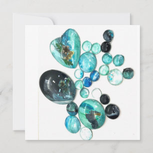 Sea glass colours flowers and bling 