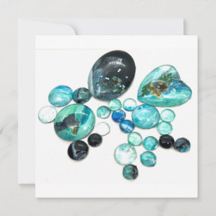 Sea glass colours flowers and bling 