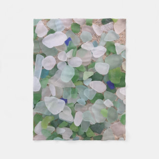 Sea glass fleece blanket