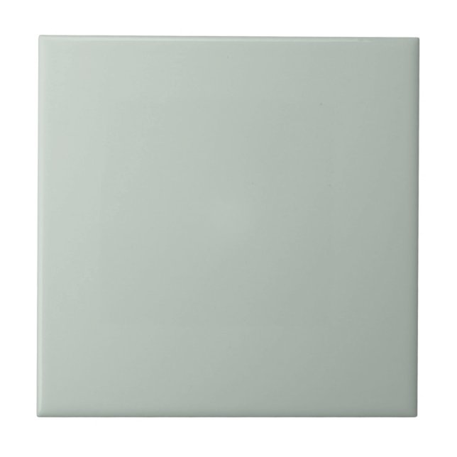 Sea Glass Green Solid Colour Ceramic Tile (Front)