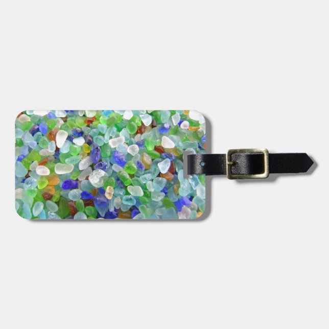 Sea Glass Luggage Tag (Front Horizontal)