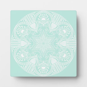 Sea Glass Mandala Plaque