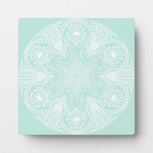 Sea Glass Mandala Plaque (Front)