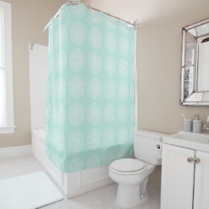 Sea Glass Mandala Shower Curtain