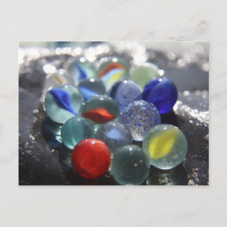 Sea Glass Marbles Postcard