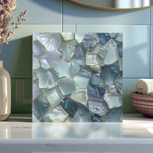 Sea Glass Mosaic Blue ID1183 Ceramic Tile